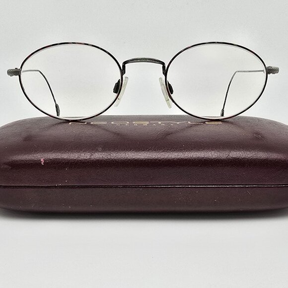 *SOLD* Neostyle College 73A 735 Gunmetal Tortoise Eyeglasses Frame Germany - Picture 1 of 15